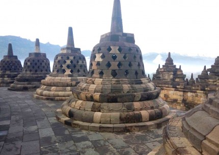 Borobudur climb up to the Temple, Merapi Jeep & Prambanan Temple