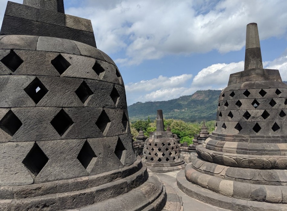 Borobudur then Prambanan
