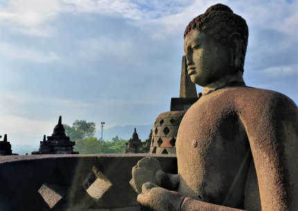 From Bali : Borobudur One Day Trip include flights