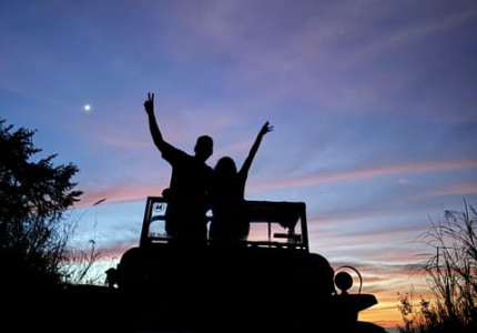 Merapi Jeep Sunset
