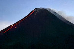 Yogyakarta Volcano : Mount Merapi Lava Flow View from Turgo Hill