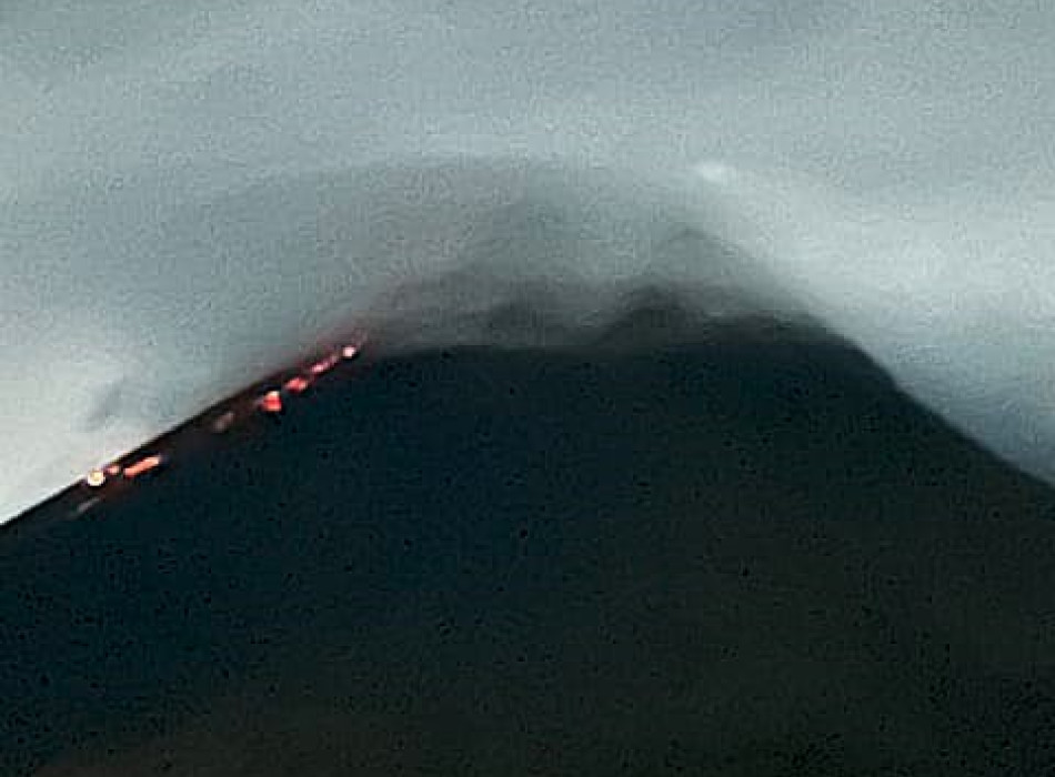 Yogyakarta Volcano : Mount Merapi Lava Flow View from Turgo Hill