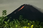 Yogyakarta Volcano : Mount Merapi Lava Flow View from Turgo Hill