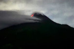 Yogyakarta Volcano : Mount Merapi Lava Flow View from Turgo Hill