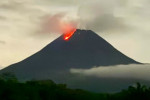Yogyakarta Volcano : Mount Merapi Lava Flow View from Turgo Hill
