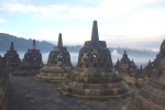 Sunrise at Borobudur Temple