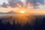 Sunrise at Borobudur Temple