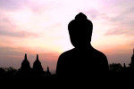 Sunrise at Borobudur Temple