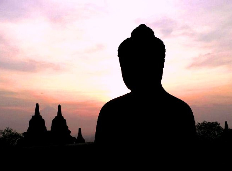 Sunrise at Borobudur Temple