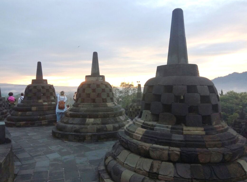 Sunrise at Borobudur go up to the Temple & Merapi Jeep Tours