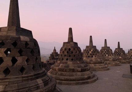 Sunrise at Borobudur go up to the Temple & Merapi Jeep Tours