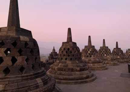 Sunrise at Borobudur go up to the Temple & Merapi Jeep Tours